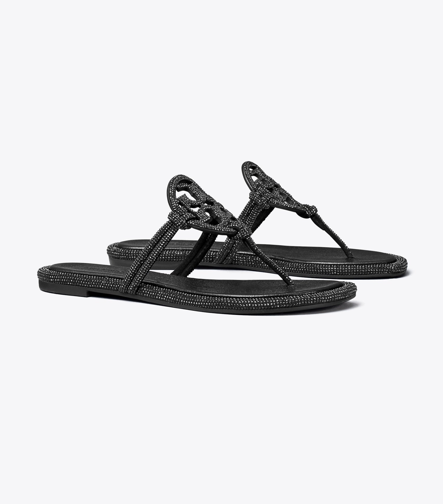 Tory Burch Miller Pavé Knotted Sandal - Perfect Black