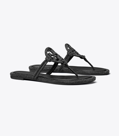 Tory Burch Miller Pavé Knotted Sandal - Perfect Black
