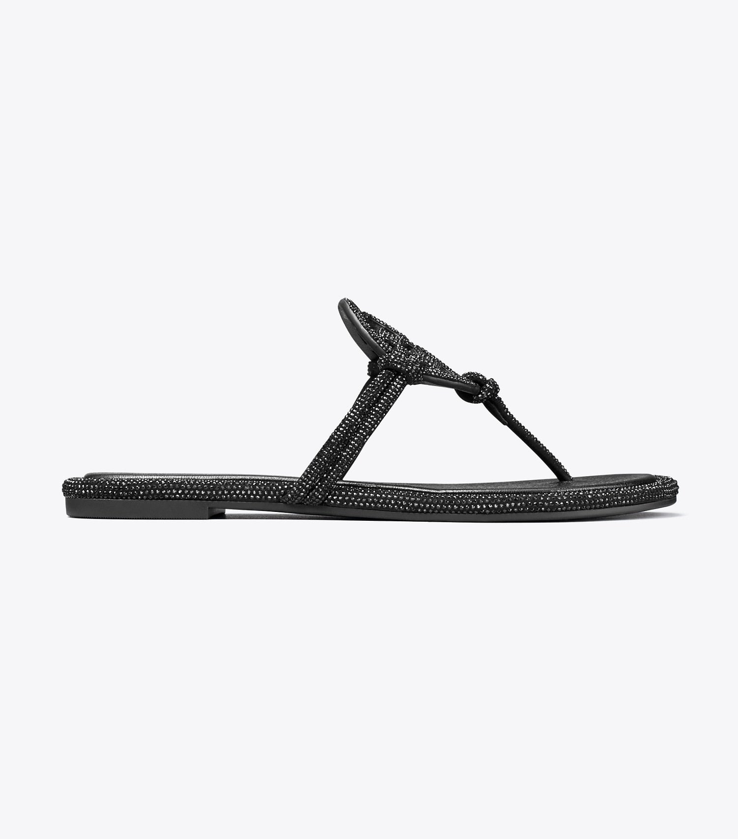 Tory Burch Miller Pavé Knotted Sandal - Perfect Black