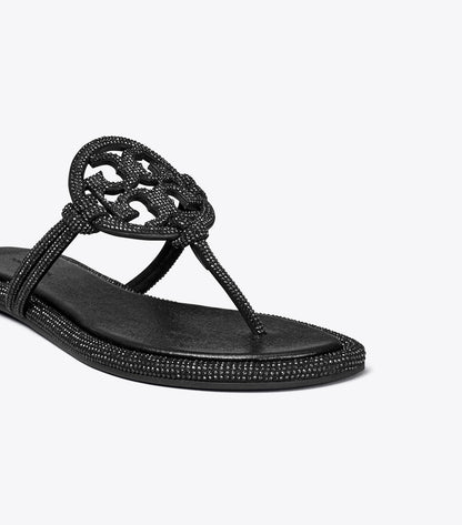 Tory Burch Miller Pavé Knotted Sandal - Perfect Black