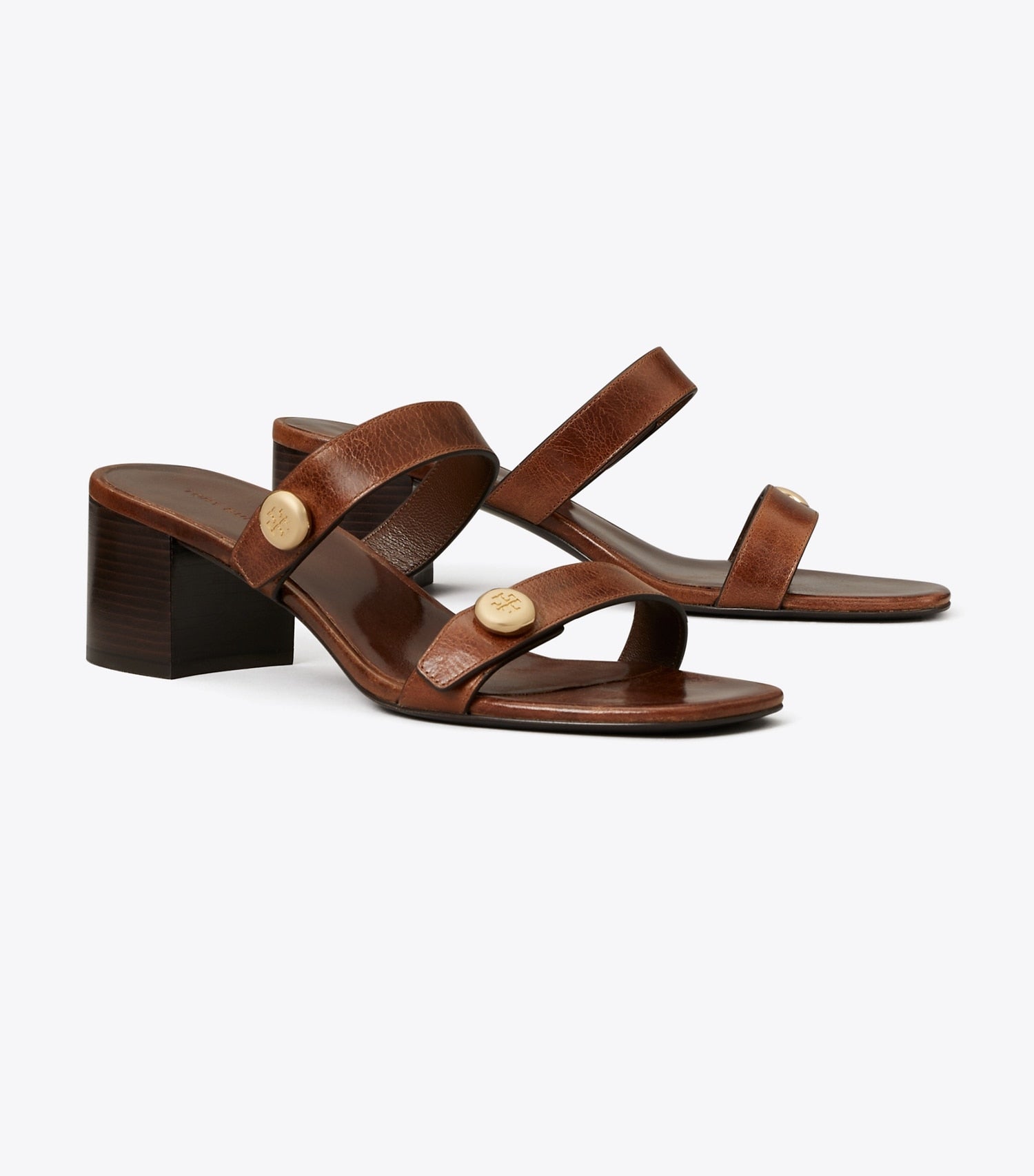 Tory Burch Romy Block-Heel Sandal - Milk Chocolate