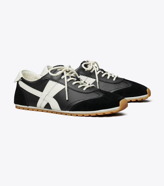 Tory Burch Hank Field Sneaker - Black / Cream / Black