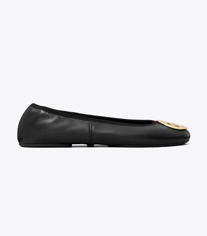 Tory Burch Reva Travel Ballet - Perfect Black / Gold