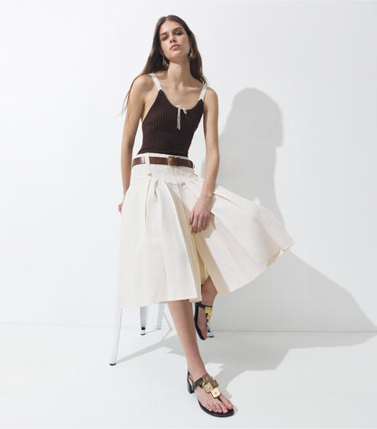 Tory Burch Gladiator Capri Heeled Sandal - Dark Cocoa