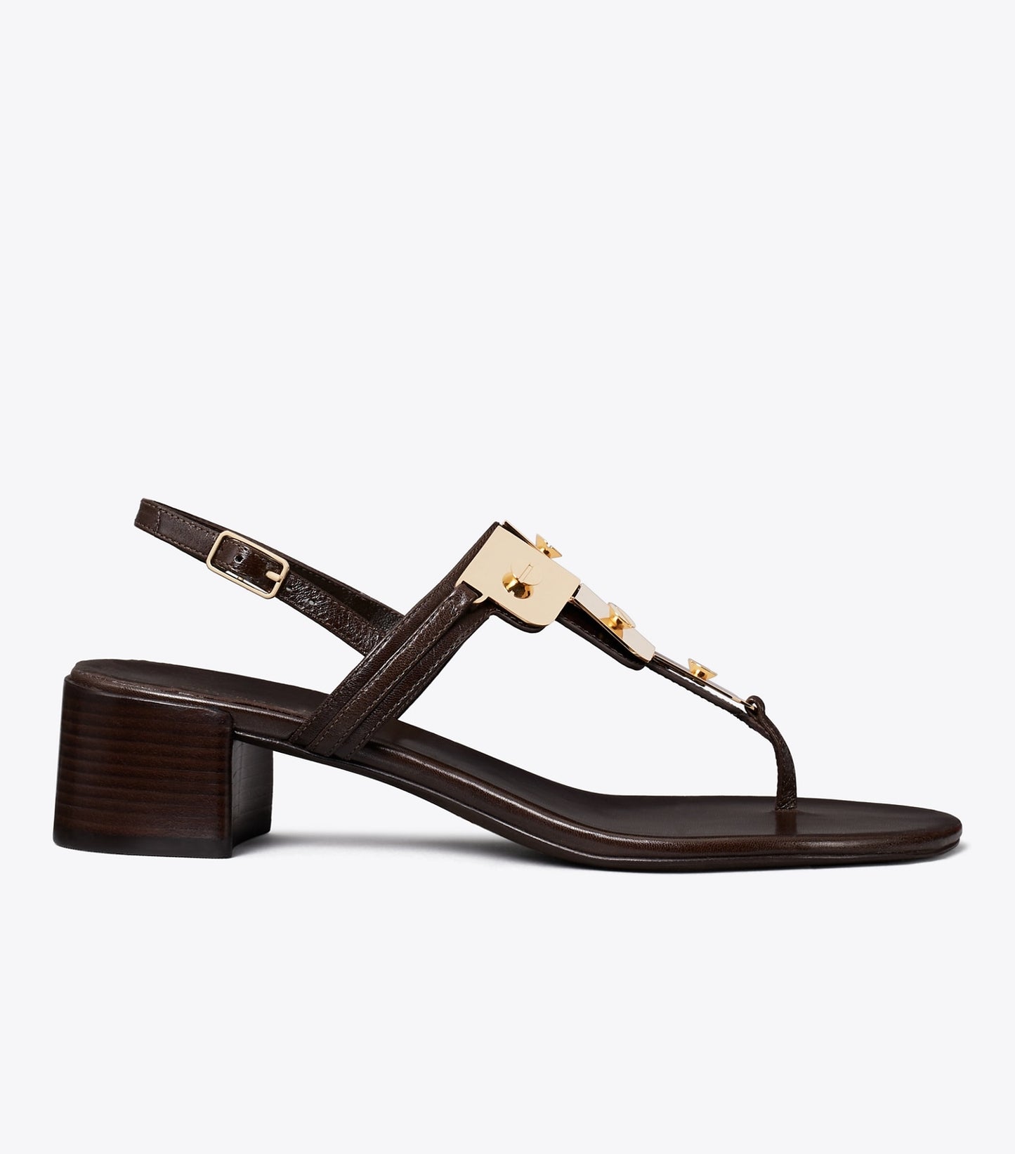 Tory Burch Gladiator Capri Heeled Sandal - Dark Cocoa