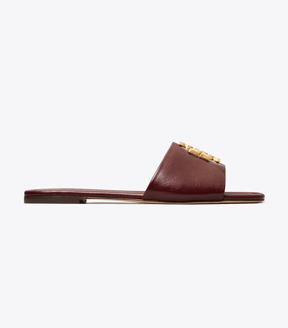 Tory Burch Eleanor Slide - Dark Carmine / Gold