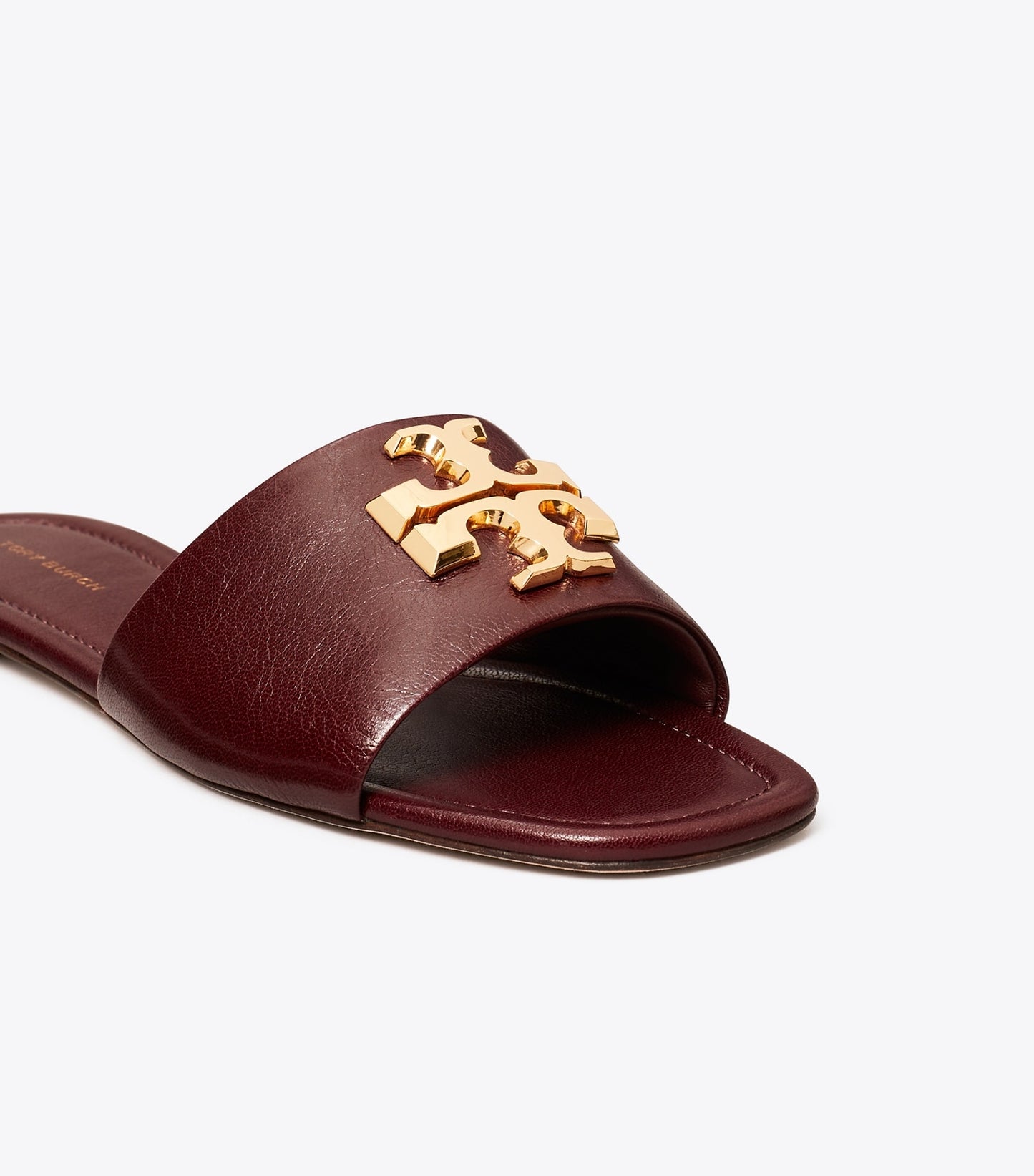 Tory Burch Eleanor Slide - Dark Carmine / Gold