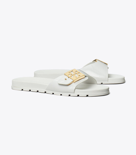 Tory Burch Mellow Slide - White / Gold