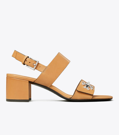 Tory Burch Turnlock Heeled Sandal - Camello