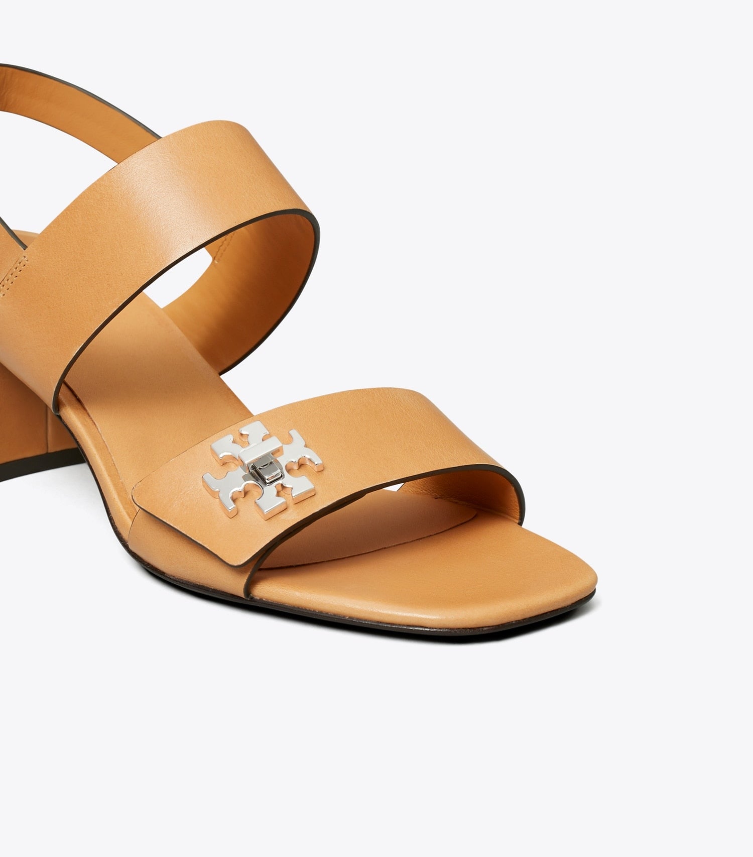 Tory Burch Turnlock Heeled Sandal - Camello