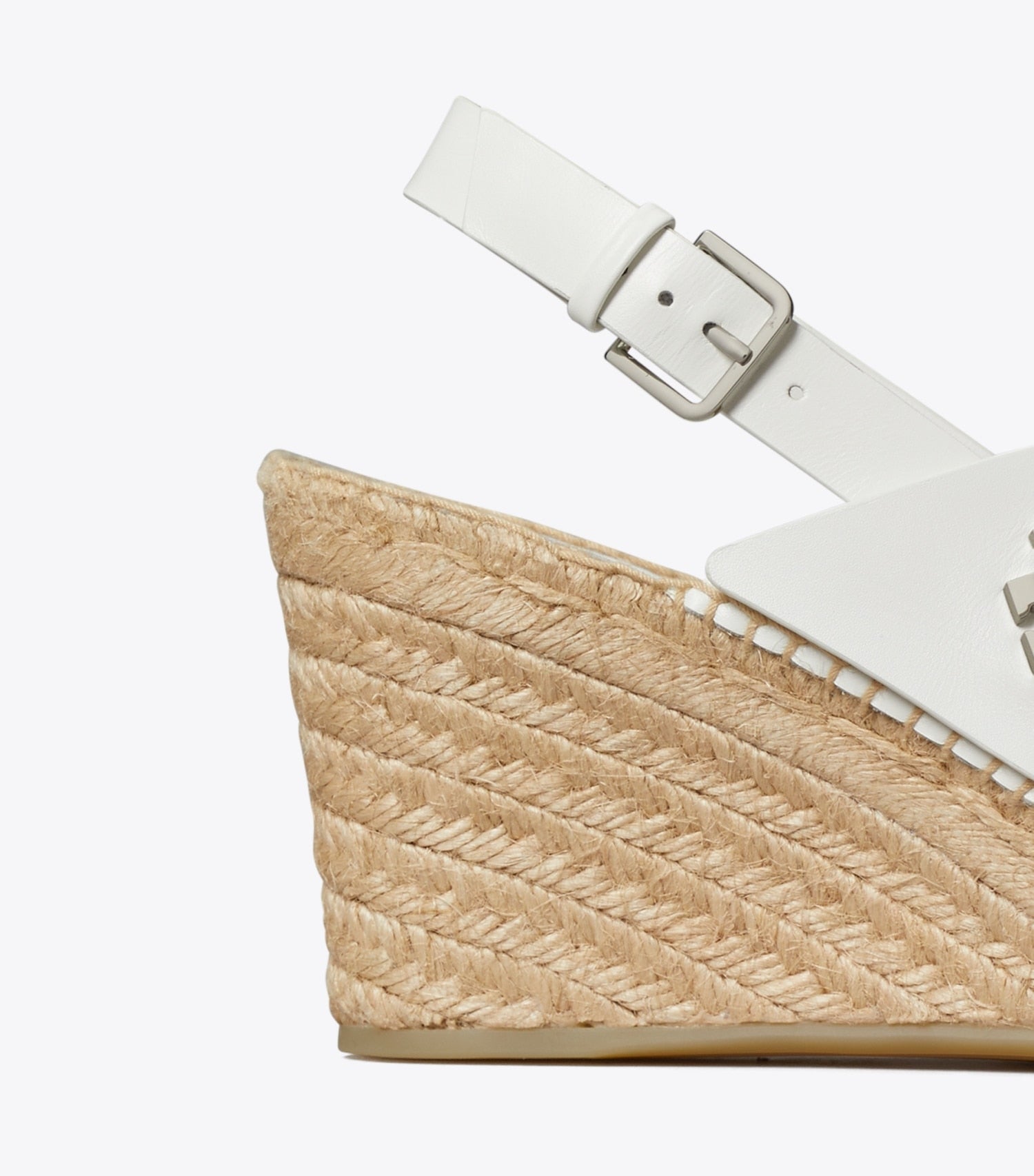 Tory Burch Turnlock Wedge Espadrille - White