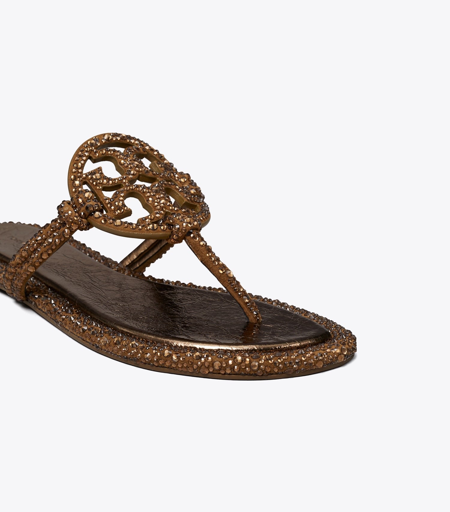 Tory Burch Miller Crystal Knotted Sandal - Copper