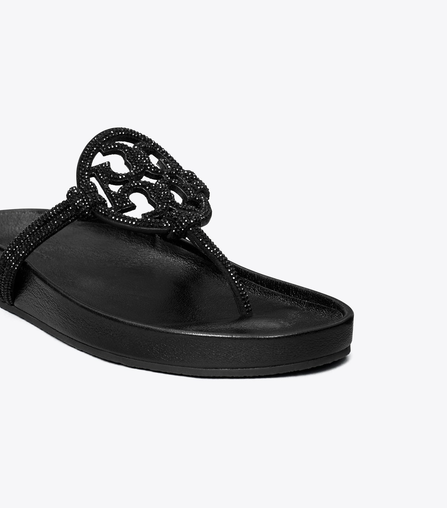 Tory Burch Miller Cloud Pavé Knotted Sandal - Perfect Black