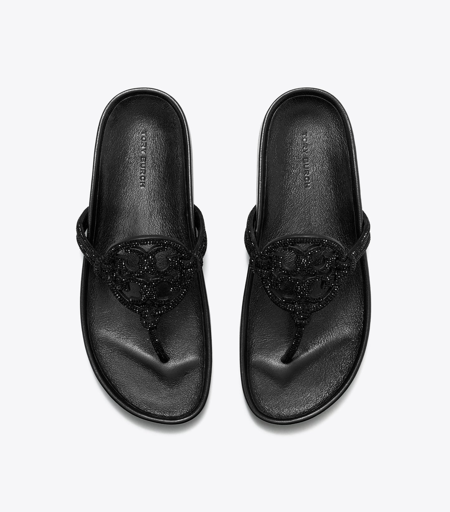 Tory Burch Miller Cloud Pavé Knotted Sandal - Perfect Black
