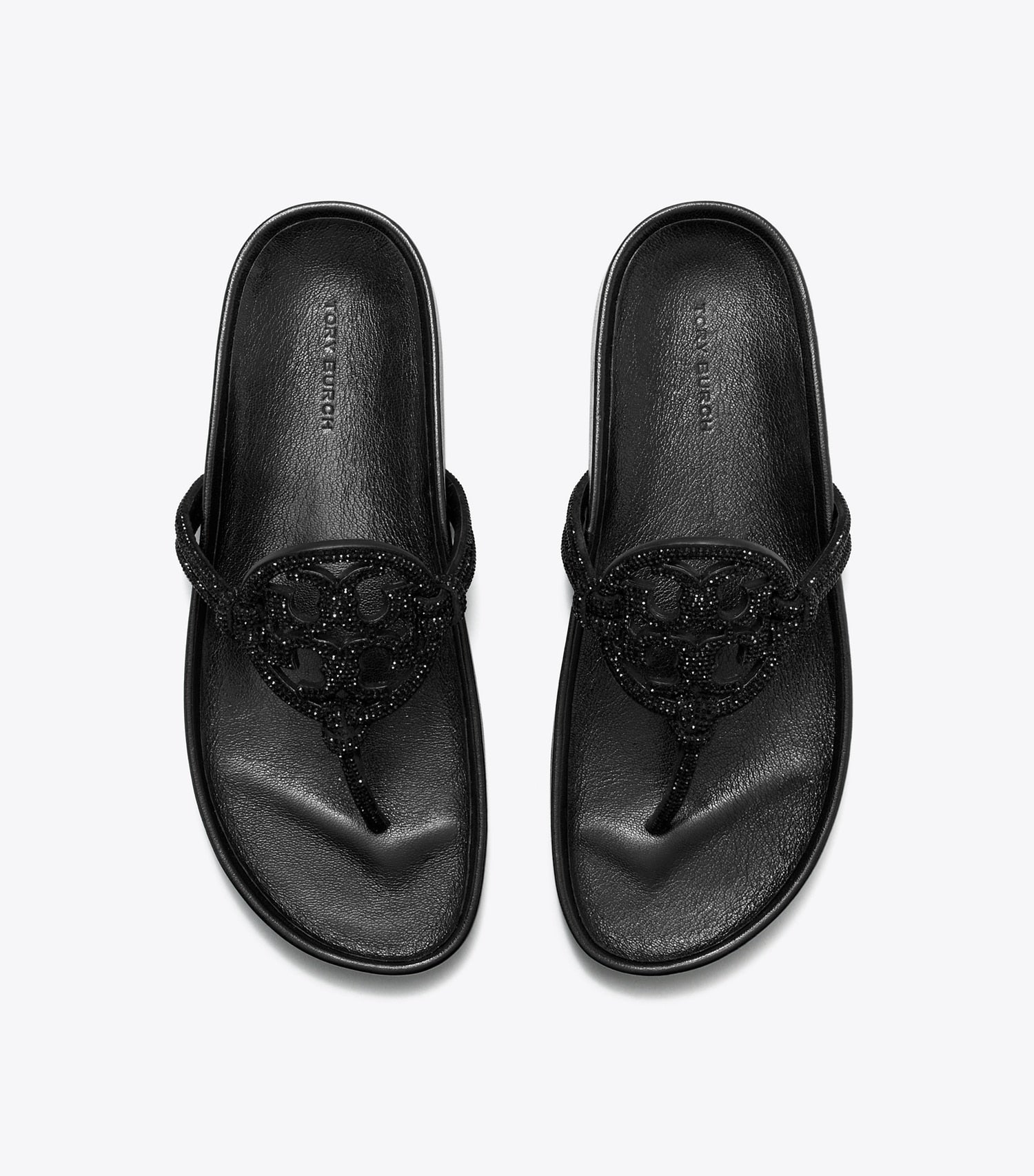 Tory Burch Miller Cloud Pavé Knotted Sandal - Perfect Black