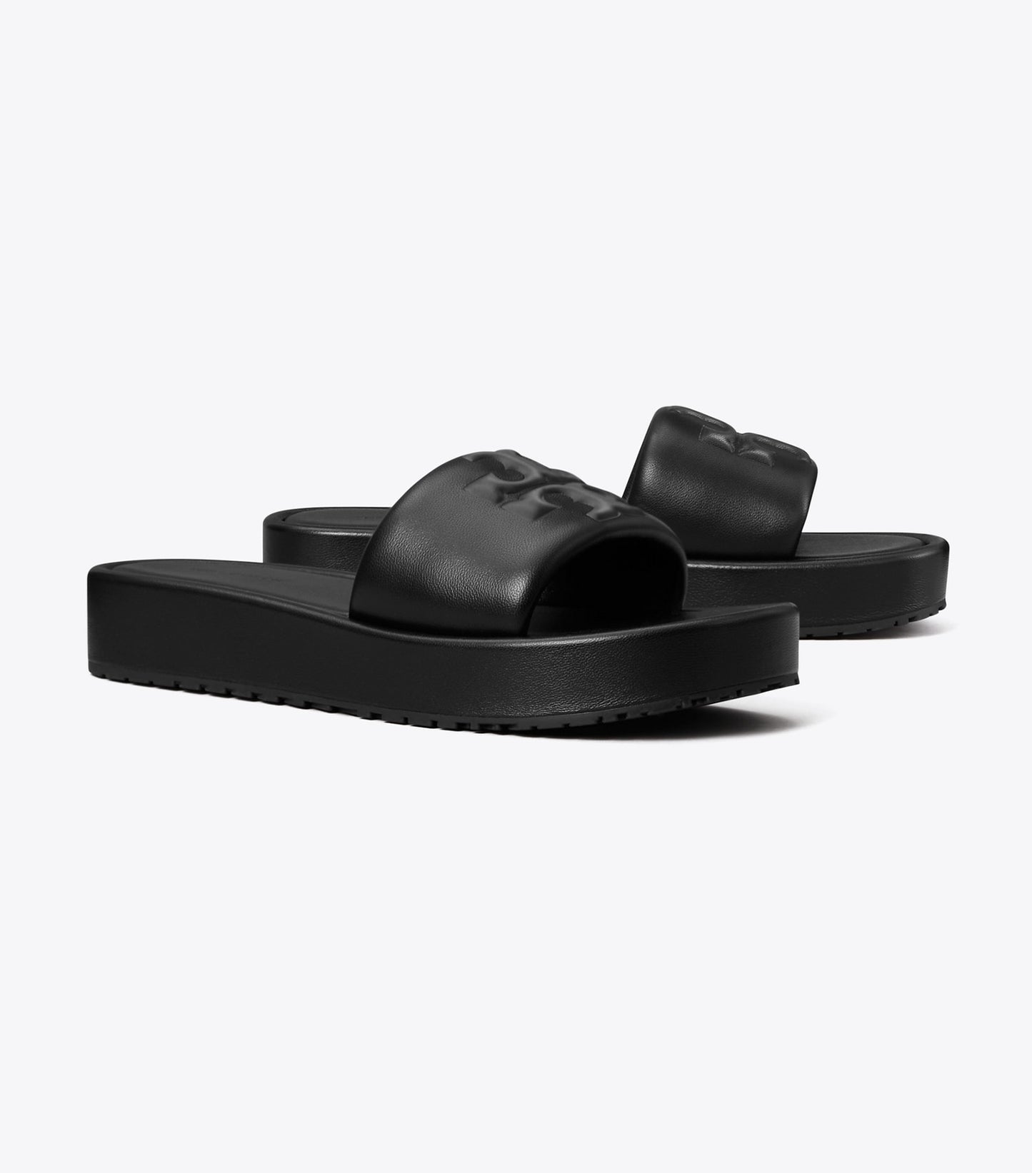 Tory Burch Double T Sport Platform Slide - Perfect Black