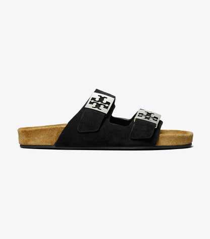 Tory Burch Mellow Sandal - Perfect Black / Light Teak