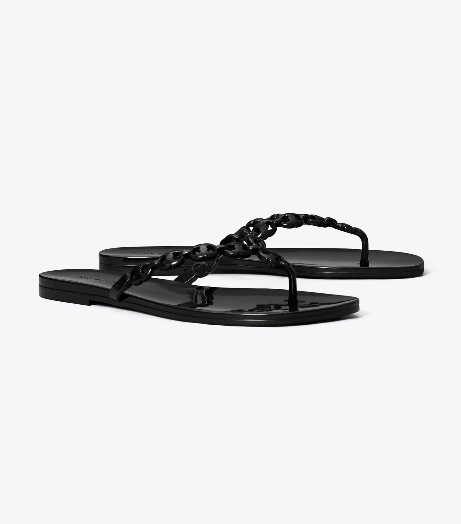Tory Burch Gemini Link Jelly Flip-Flop - Black