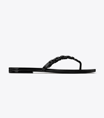 Tory Burch Gemini Link Jelly Flip-Flop - Black