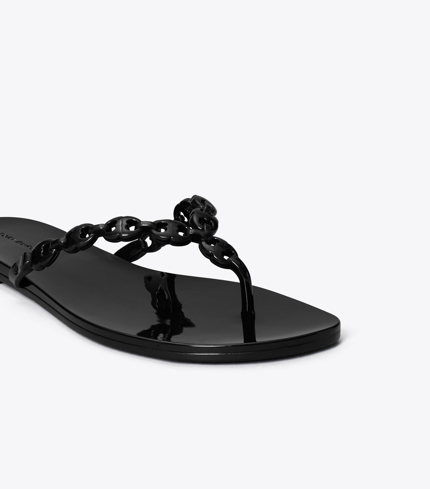 Tory Burch Gemini Link Jelly Flip-Flop - Black