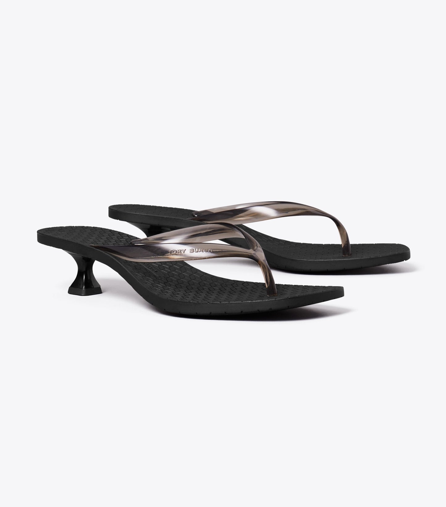 Tory Burch Jelly Heel Flip-Flop - Black / Black