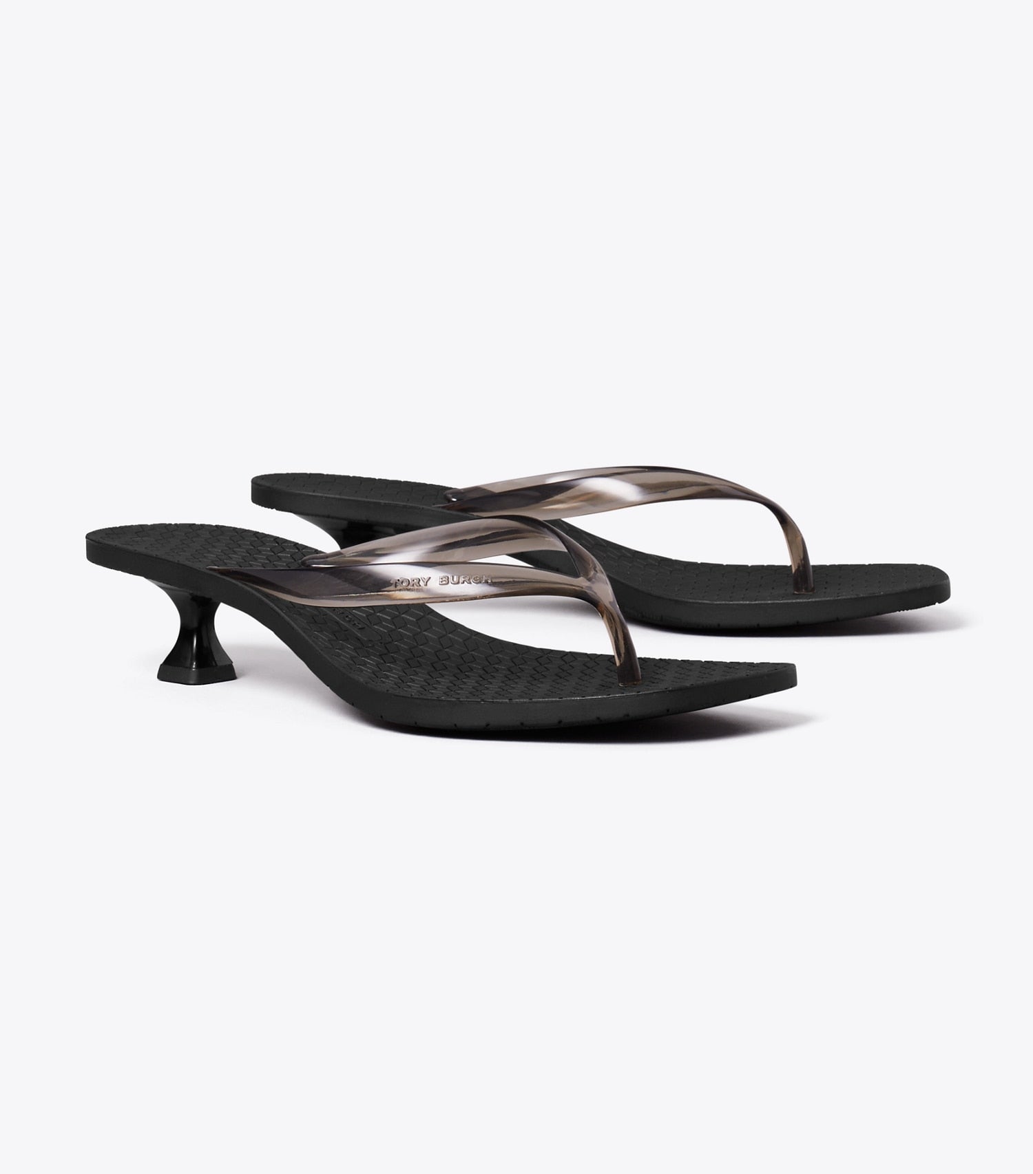Tory Burch Jelly Heel Flip-Flop - Black / Black