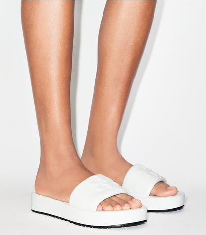 Tory Burch Double T Sport Platform Slide - Cirrus Cloud