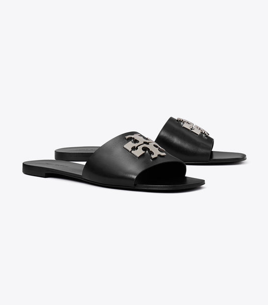 Tory Burch Charlie Cuoio Slide - Perfect Black