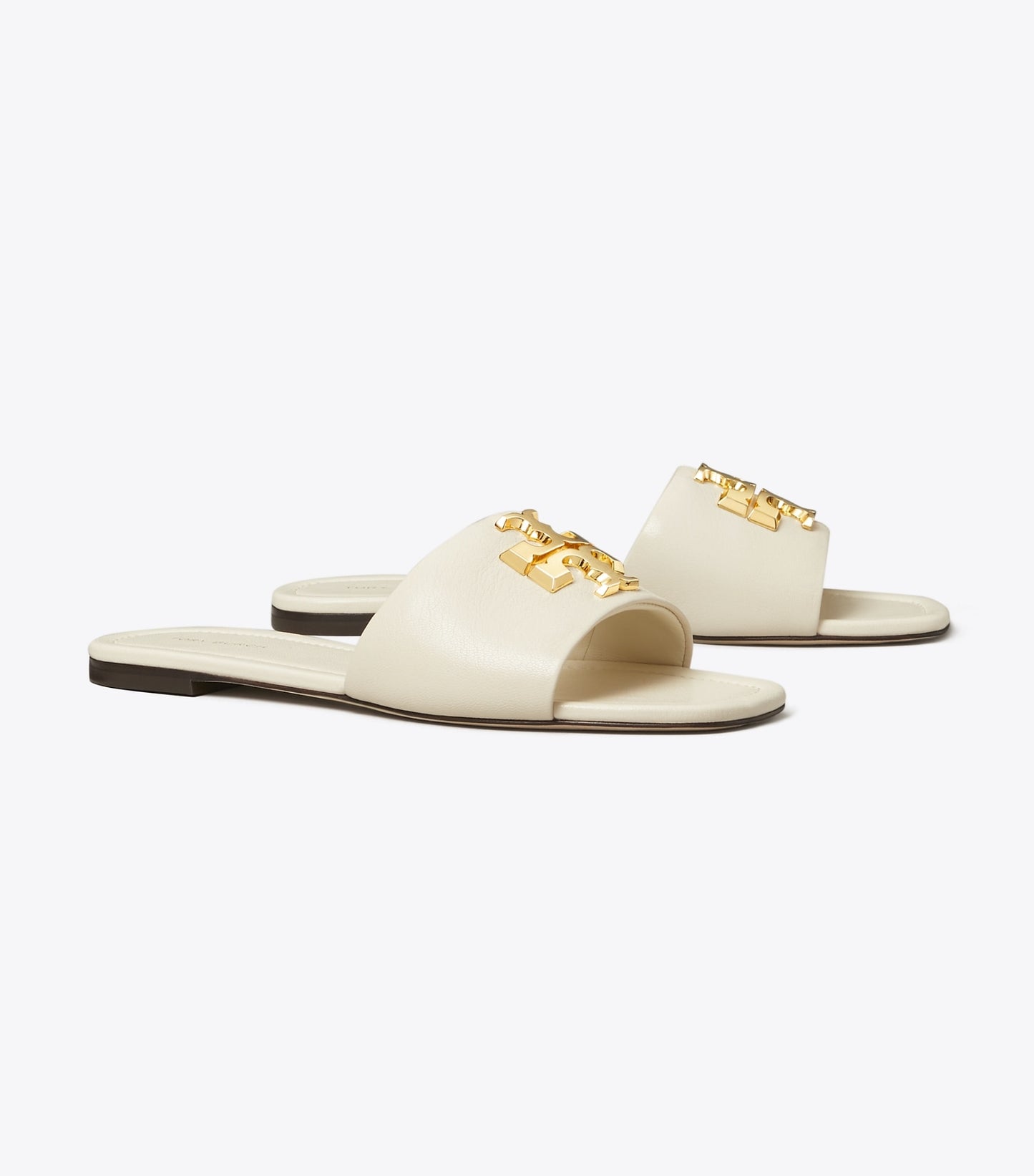 Tory Burch Eleanor Slide - Light Cream / Gold