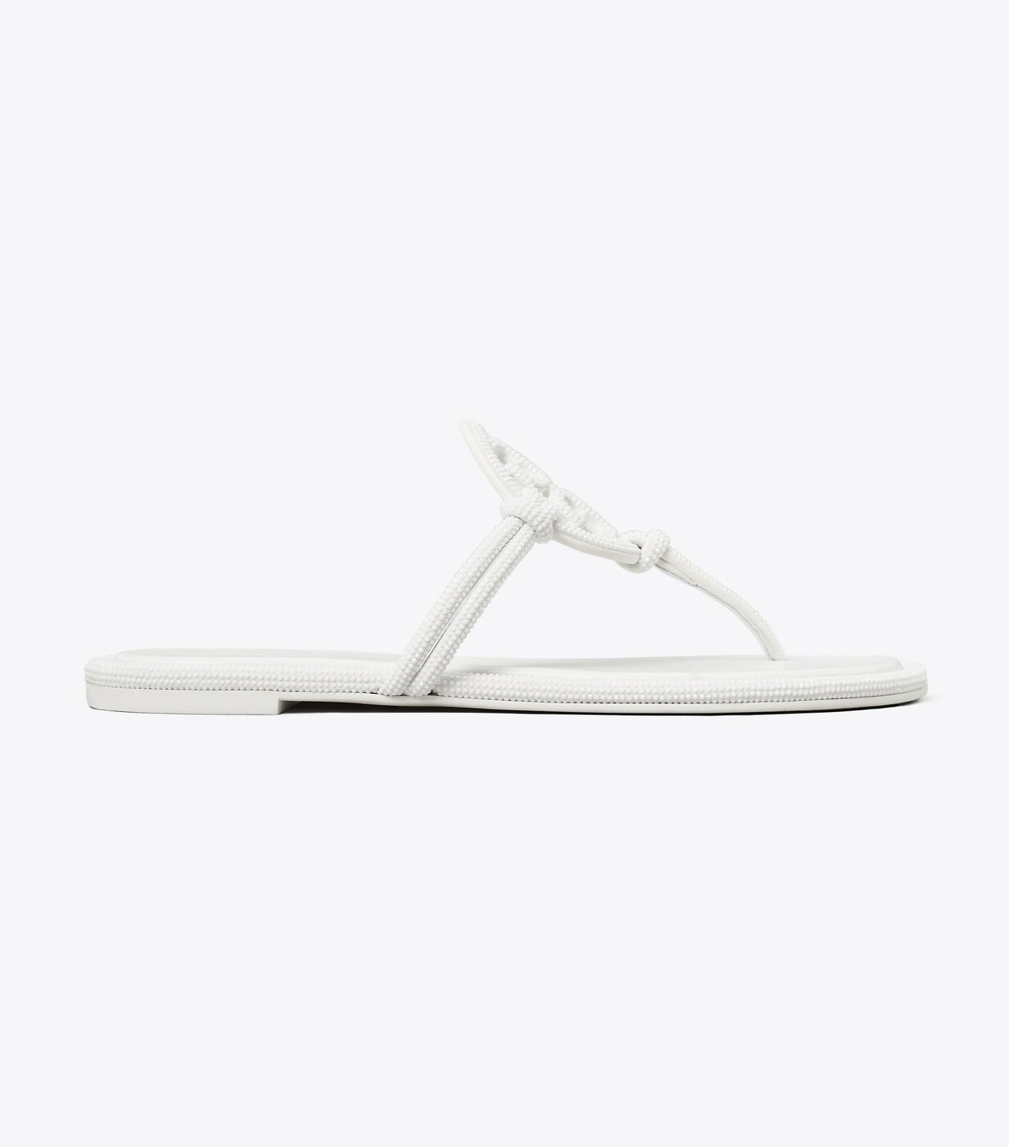 Tory Burch Miller Pavé Knotted Sandal - Optic White