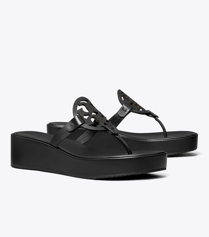 Tory Burch Miller Wedge Sandal - Perfect Black