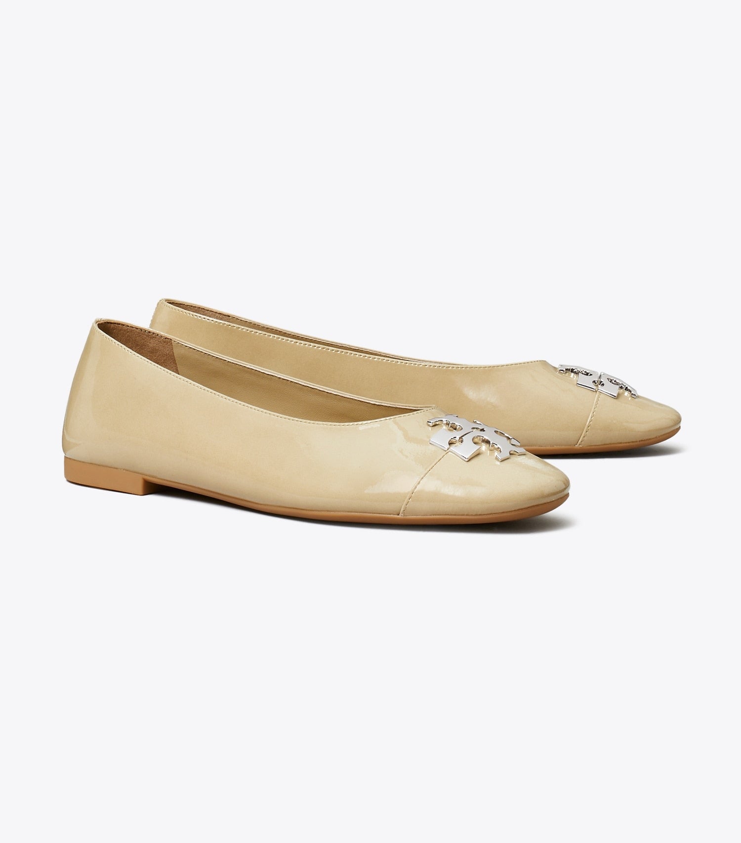 Tory Burch Charlie Ballet - Palo Santo / Palo Santo / Silver