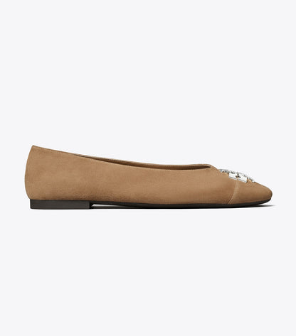 Tory Burch Charlie Ballet - River Rock / River Rock / Silver