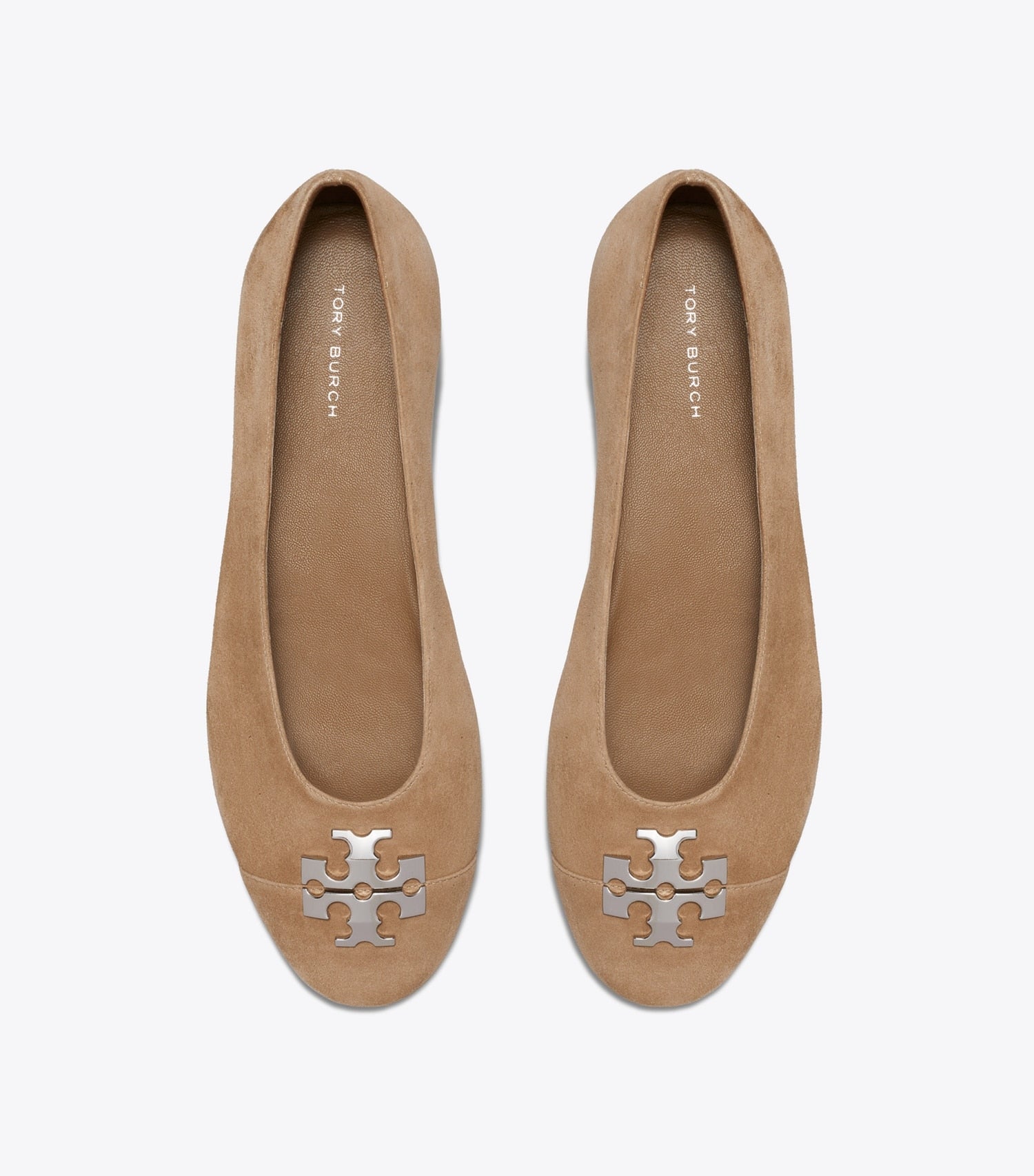 Tory Burch Charlie Ballet - River Rock / River Rock / Silver