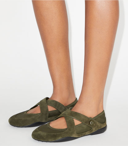 Tory Burch Romy Sport Mary Jane - Dark Ivy / Dark Ivy