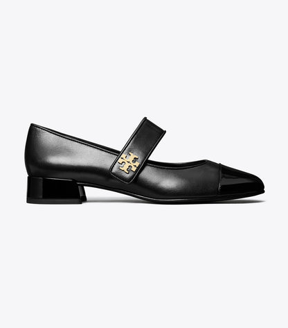Tory Burch Cap-Toe Mary Jane - Perfect Black / Perfect Black