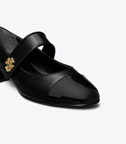 Tory Burch Cap-Toe Mary Jane - Perfect Black / Perfect Black