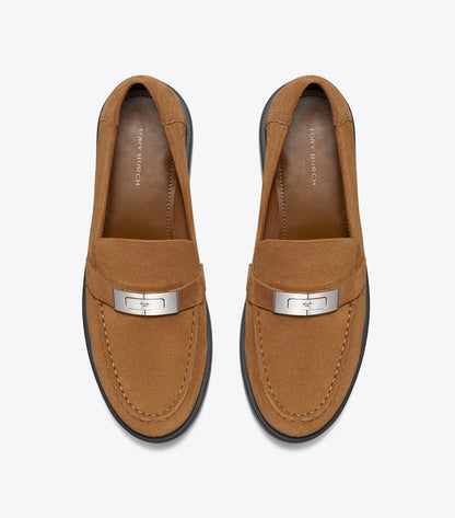 Tory Burch LeeLee Lug Loafer - Weathered Oak