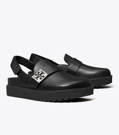 Tory Burch Mellow Sport Mule - Perfect Black / Silver