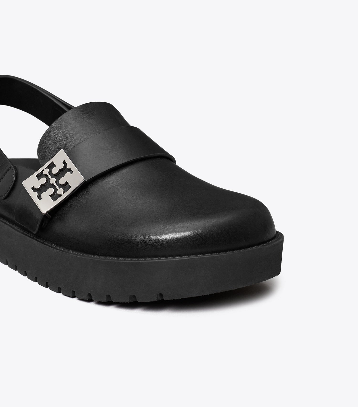 Tory Burch Mellow Sport Mule - Perfect Black / Silver