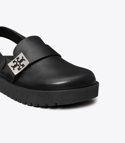 Tory Burch Mellow Sport Mule - Perfect Black / Silver