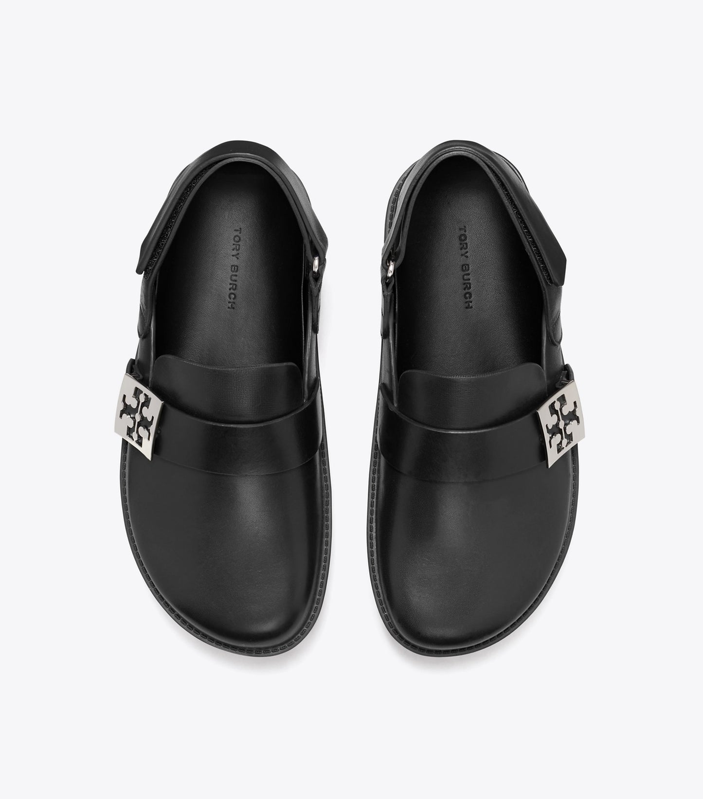Tory Burch Mellow Sport Mule - Perfect Black / Silver