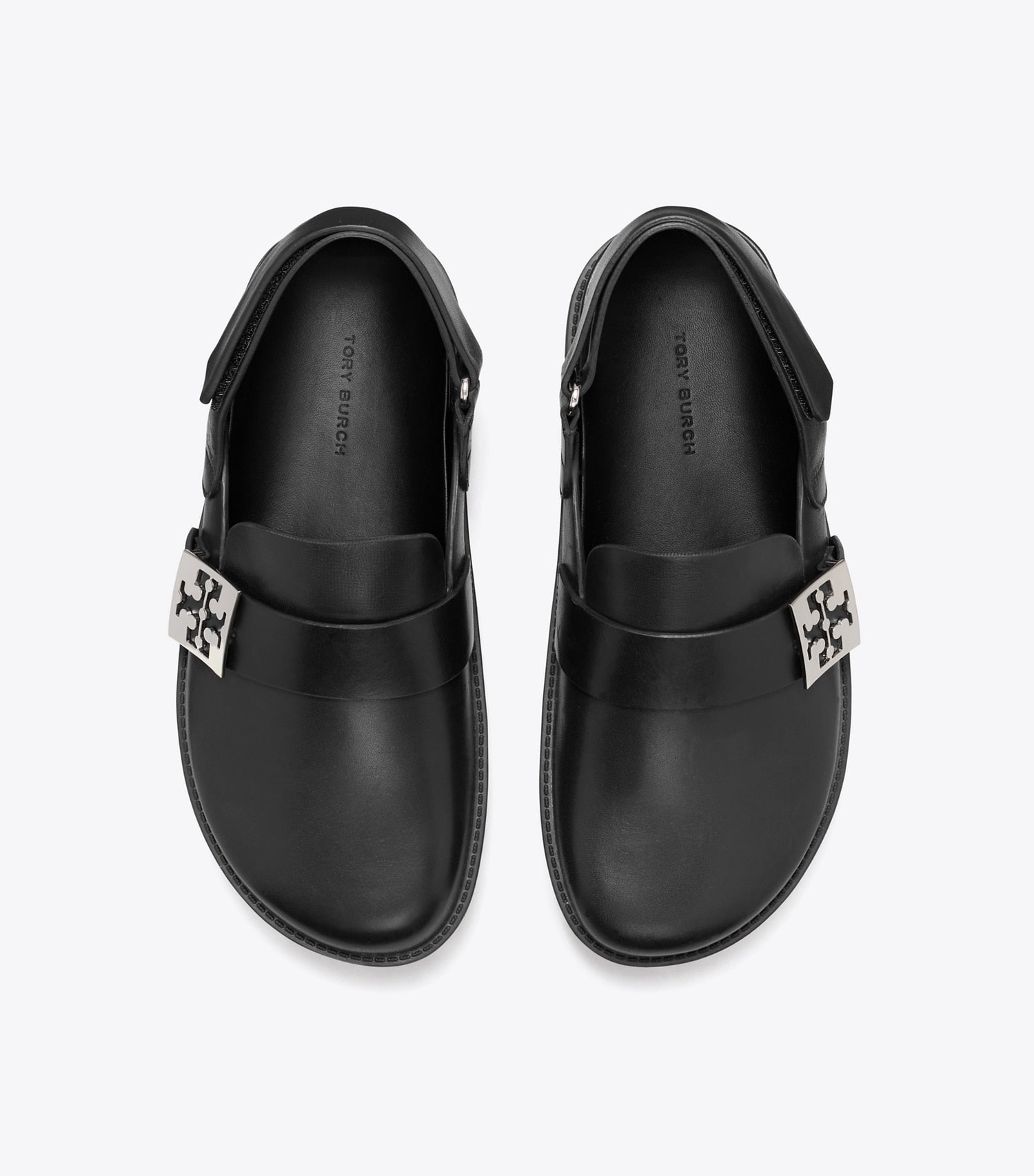Tory Burch Mellow Sport Mule - Perfect Black / Silver