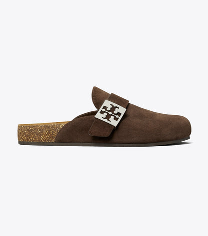 Tory Burch Mellow Mule - Dark Cocoa / Silver