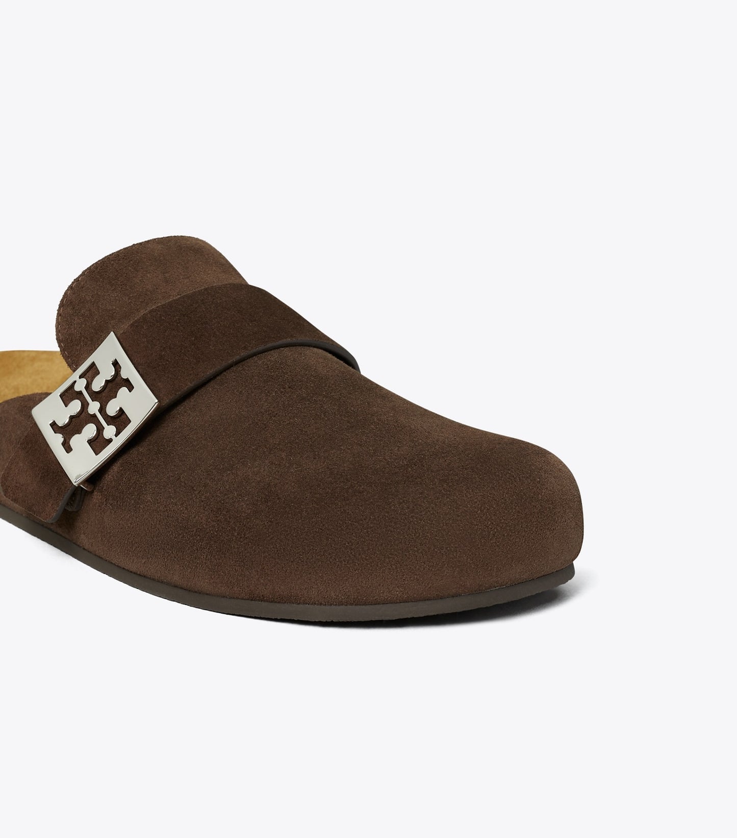 Tory Burch Mellow Mule - Dark Cocoa / Silver