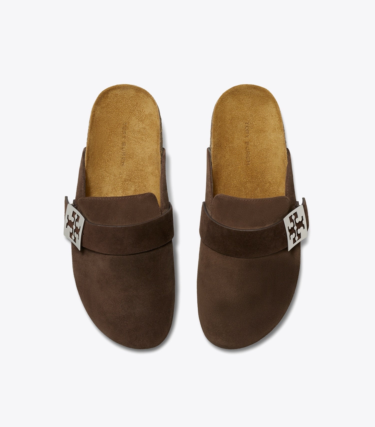 Tory Burch Mellow Mule - Dark Cocoa / Silver