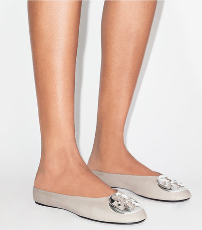 Tory Burch Reva Ballet Mule - Gray Clay