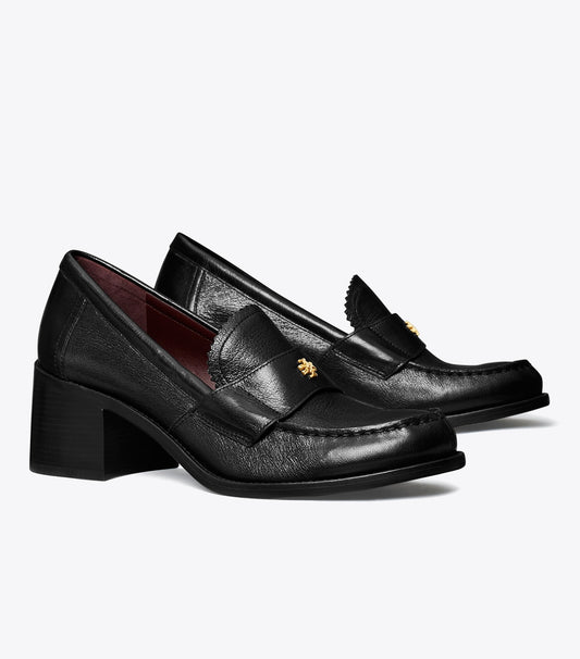 Tory Burch Classic Heeled Loafer - Perfect Black