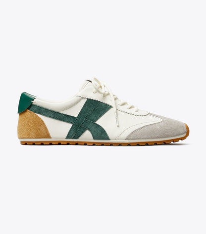 Tory Burch Hank Field Sneaker - Cream / Malachite / Gray