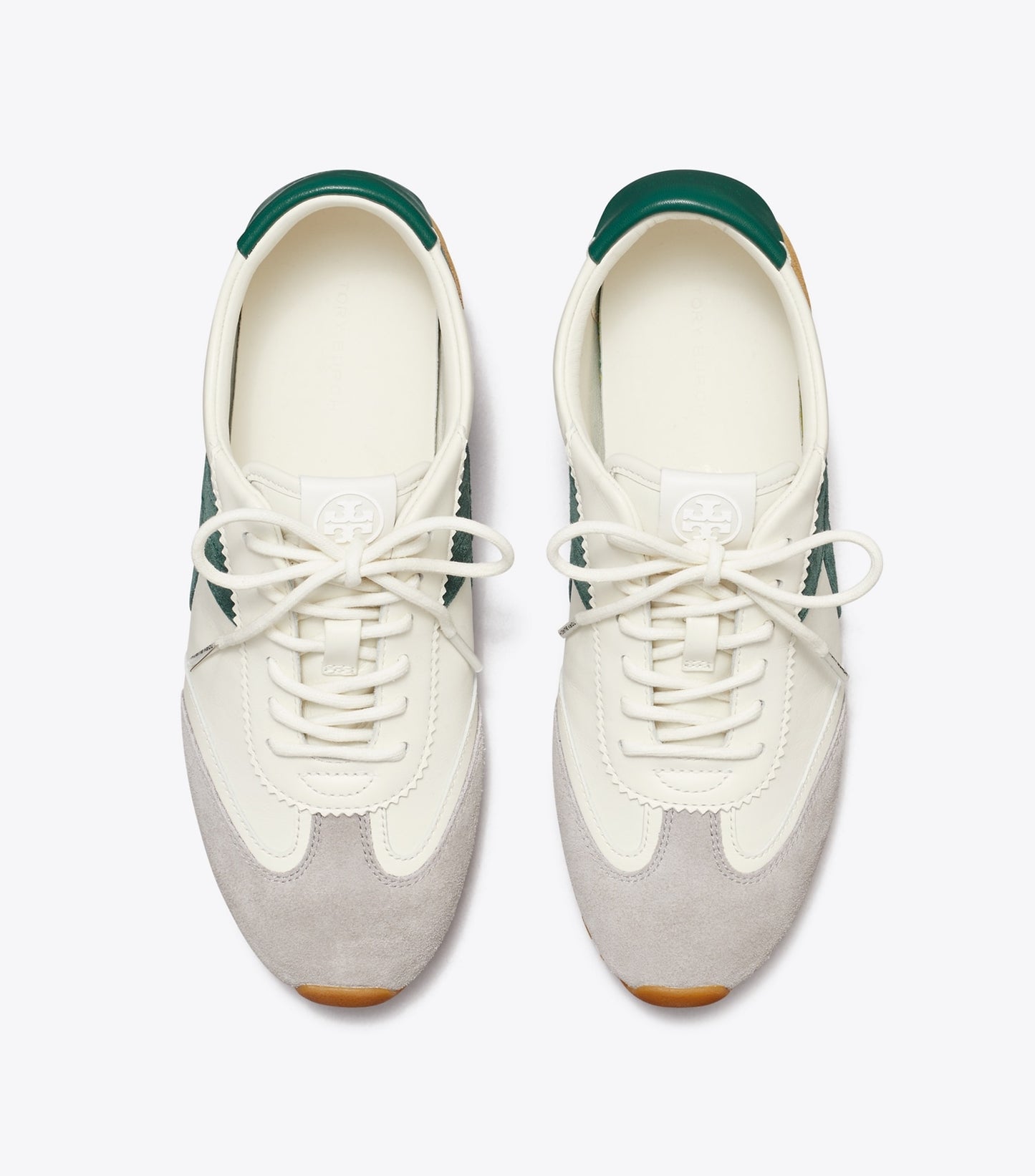 Tory Burch Hank Field Sneaker - Cream / Malachite / Gray